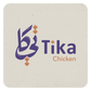تصميم شعار لوجو مطعم دجاج تيكا باستخدام خط عربي رقعة 